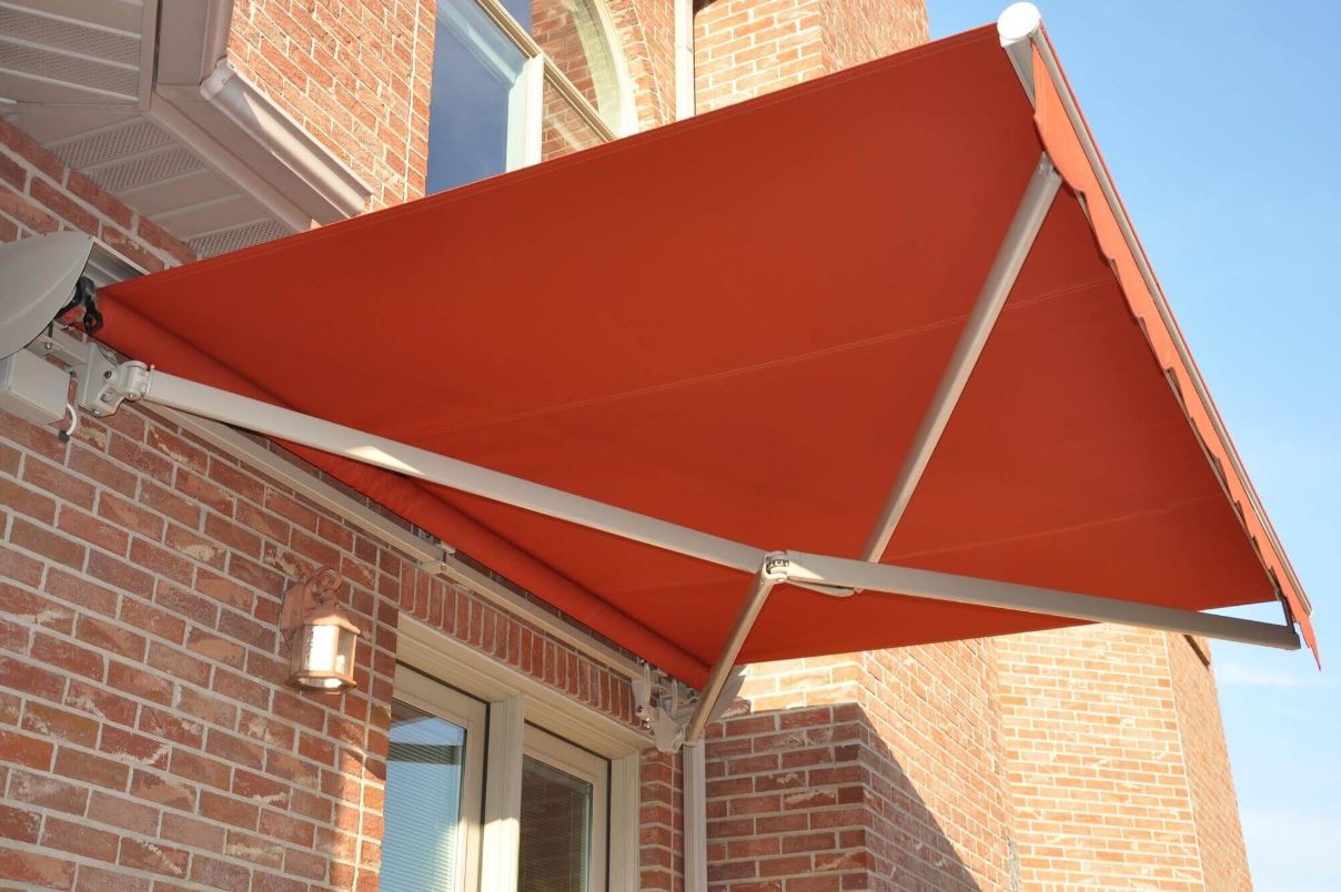commercial cross arm lateral arm retractable awning