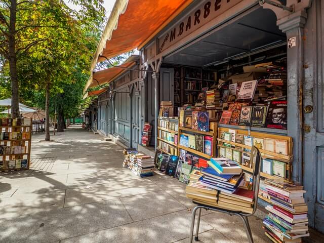 Canopy on bookstore