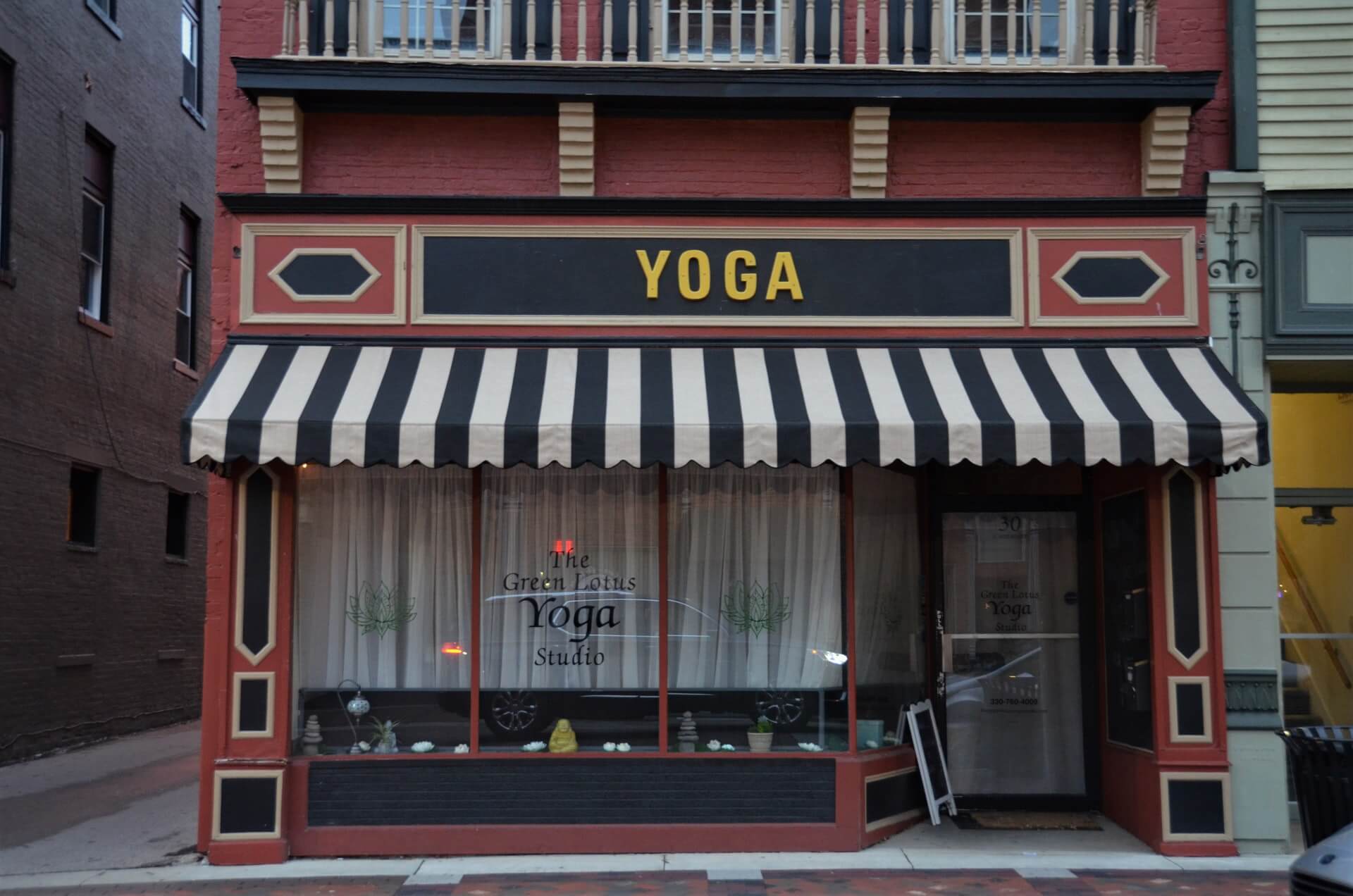 Yoga studio awnings