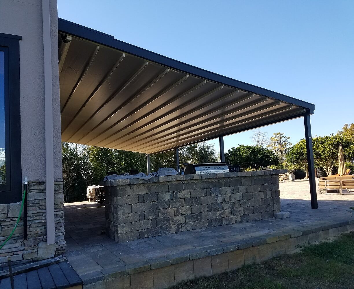 retractable residential motorized patio deck pergola roof cover