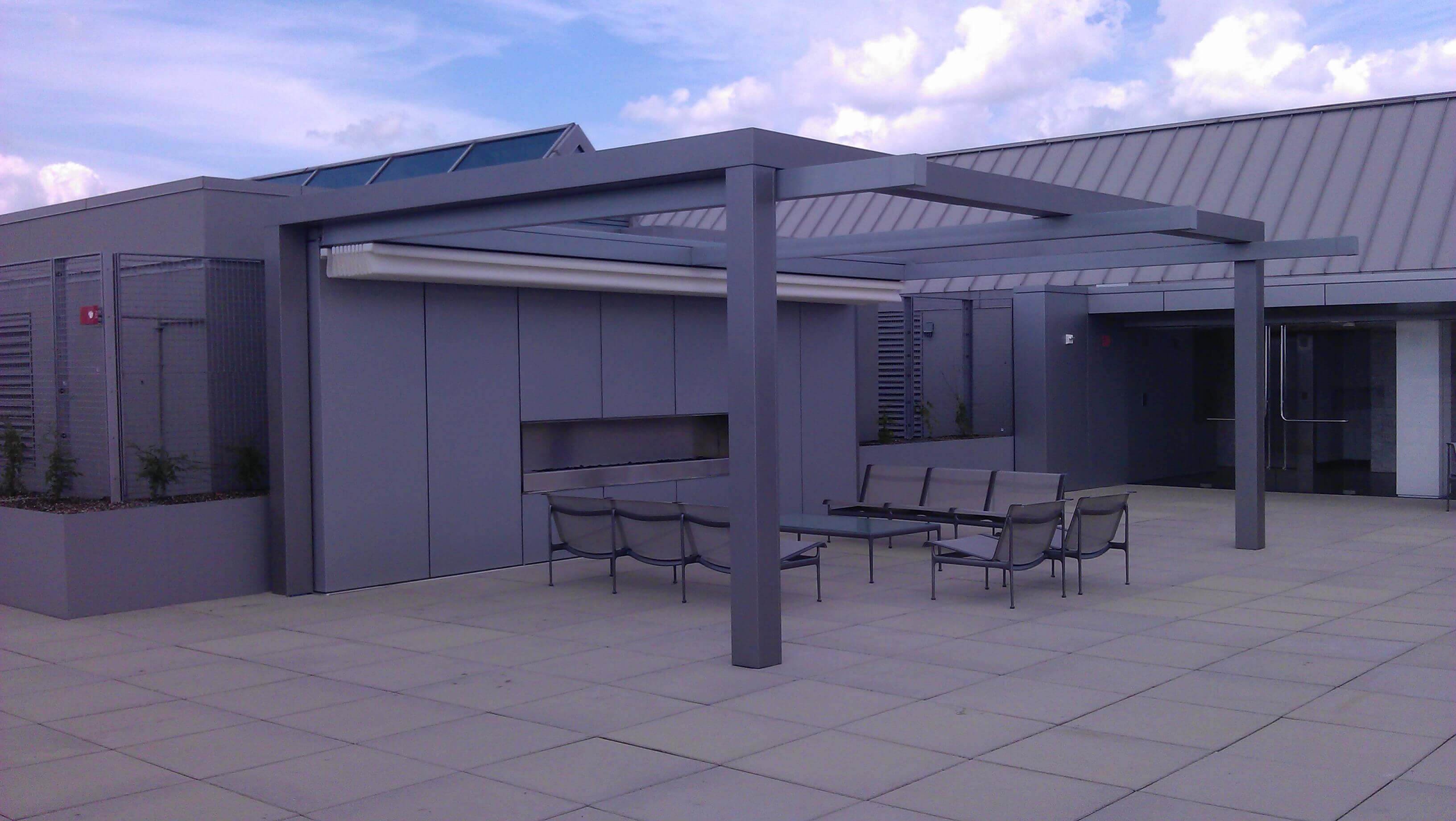 Rimini project commercial grade patio deck cover pergola system