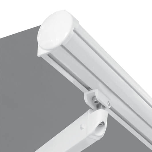 Roma folding lateral arm retractable awning front bar arm connection