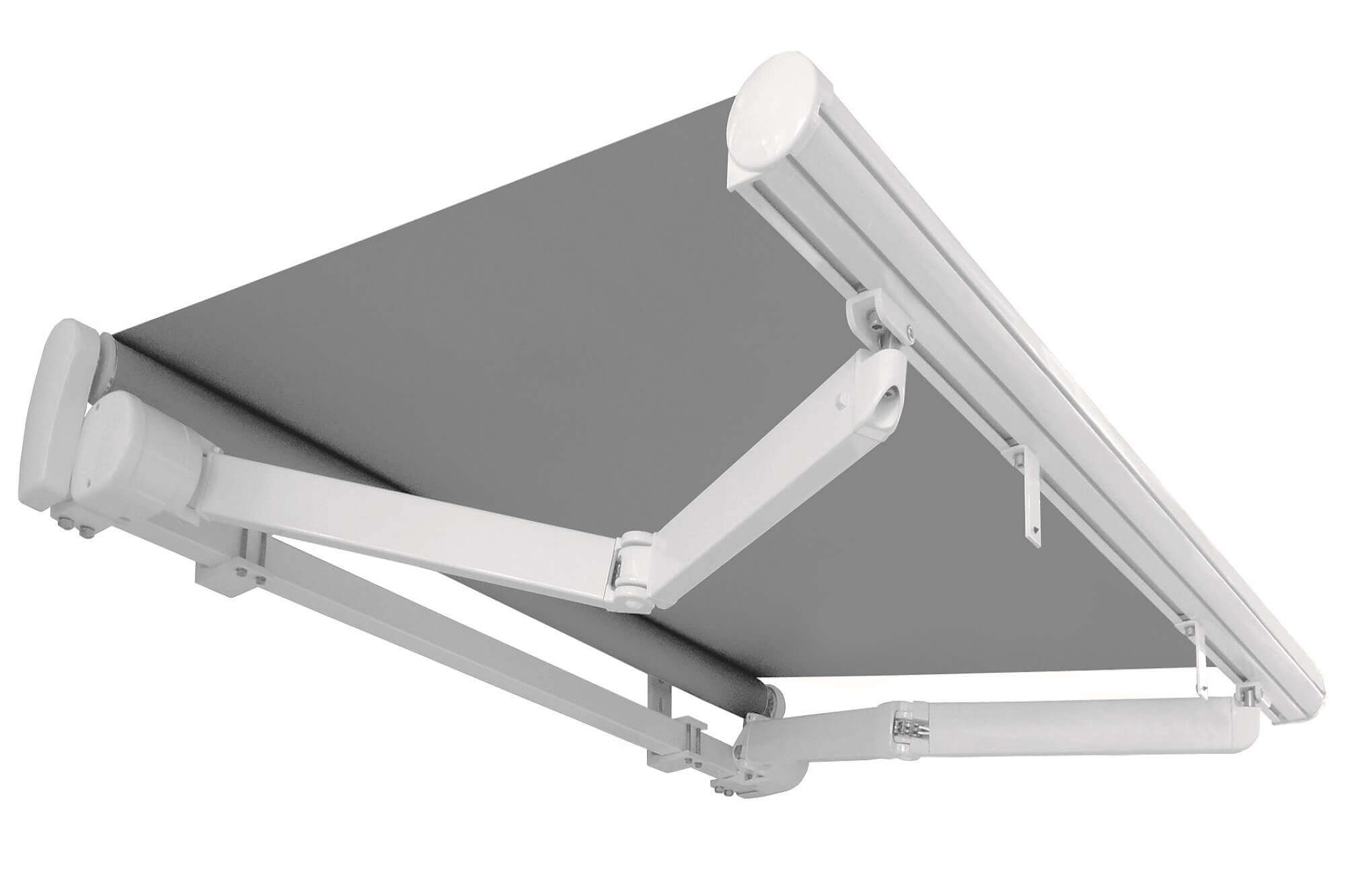 Roma folding lateral arm retractable awning partially extended